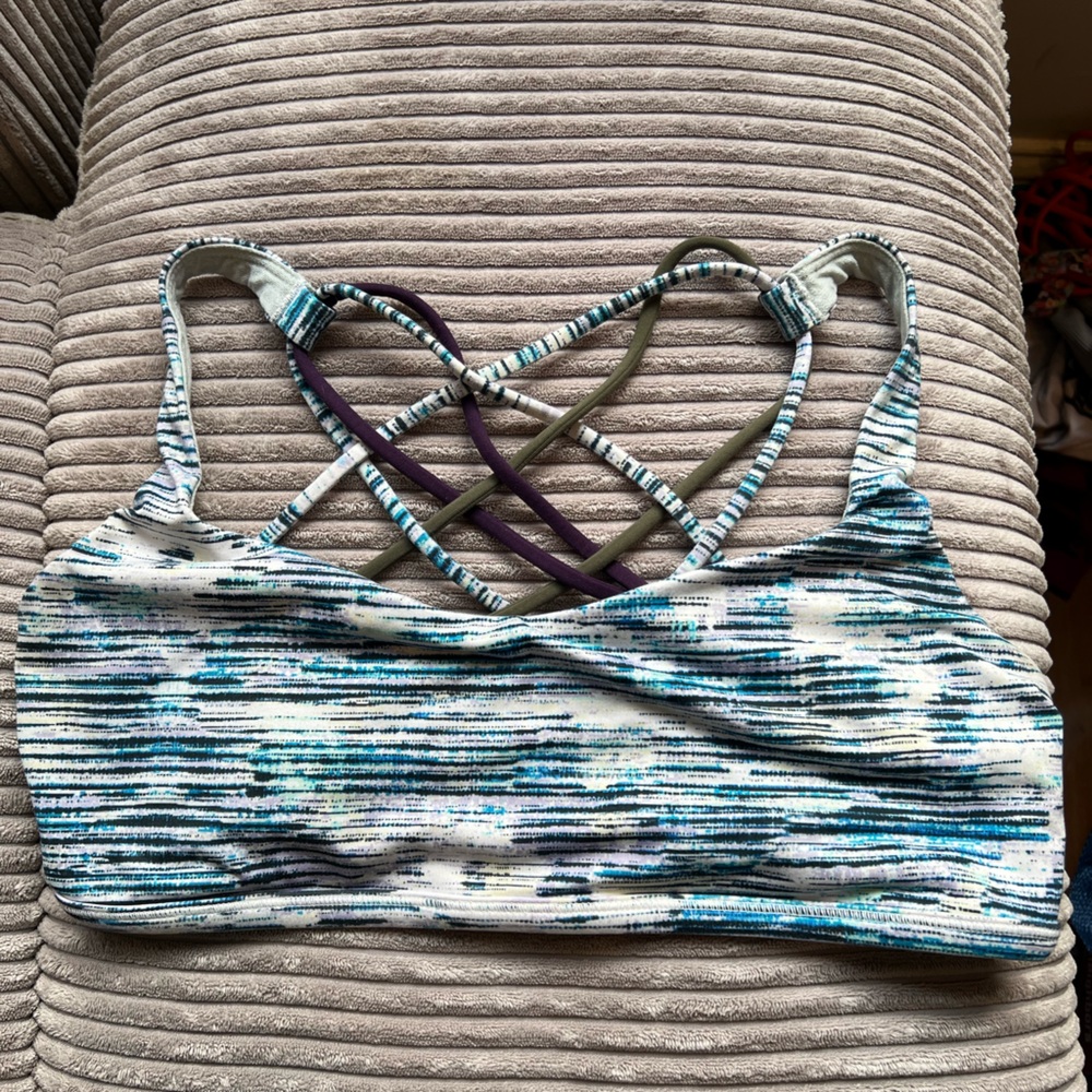 Lululemon Free To Be Wild Bra Multi Color Size 10